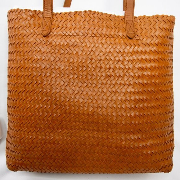 Madewell Large Transport Tote bag: Woven Leather - Picture 3 of 16